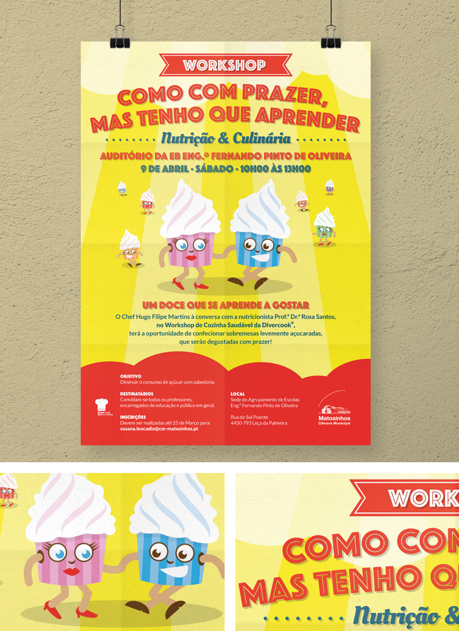 Joao Angelico Illustration Design Poster Divercook S Workshop