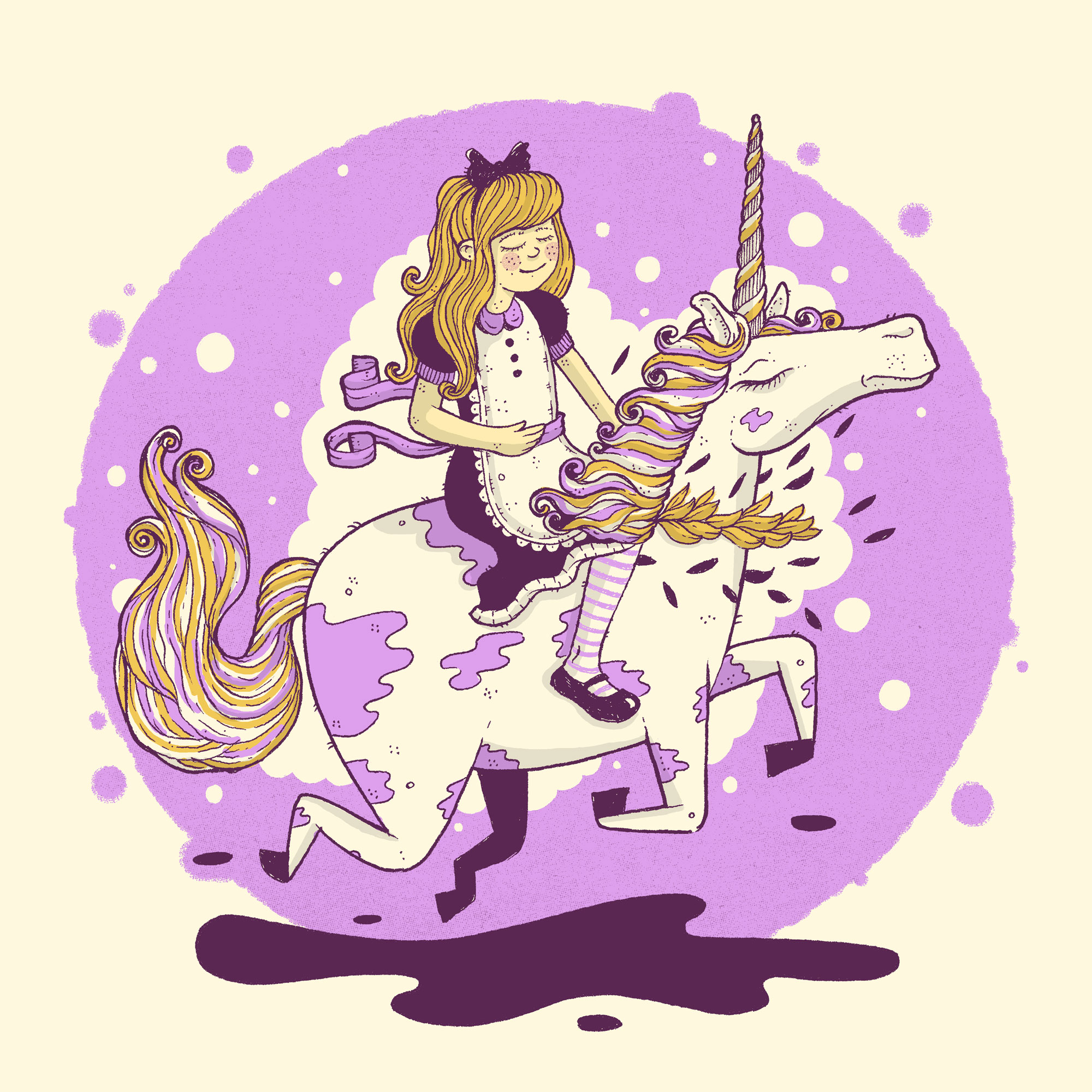 A big smile on a little girl’s face